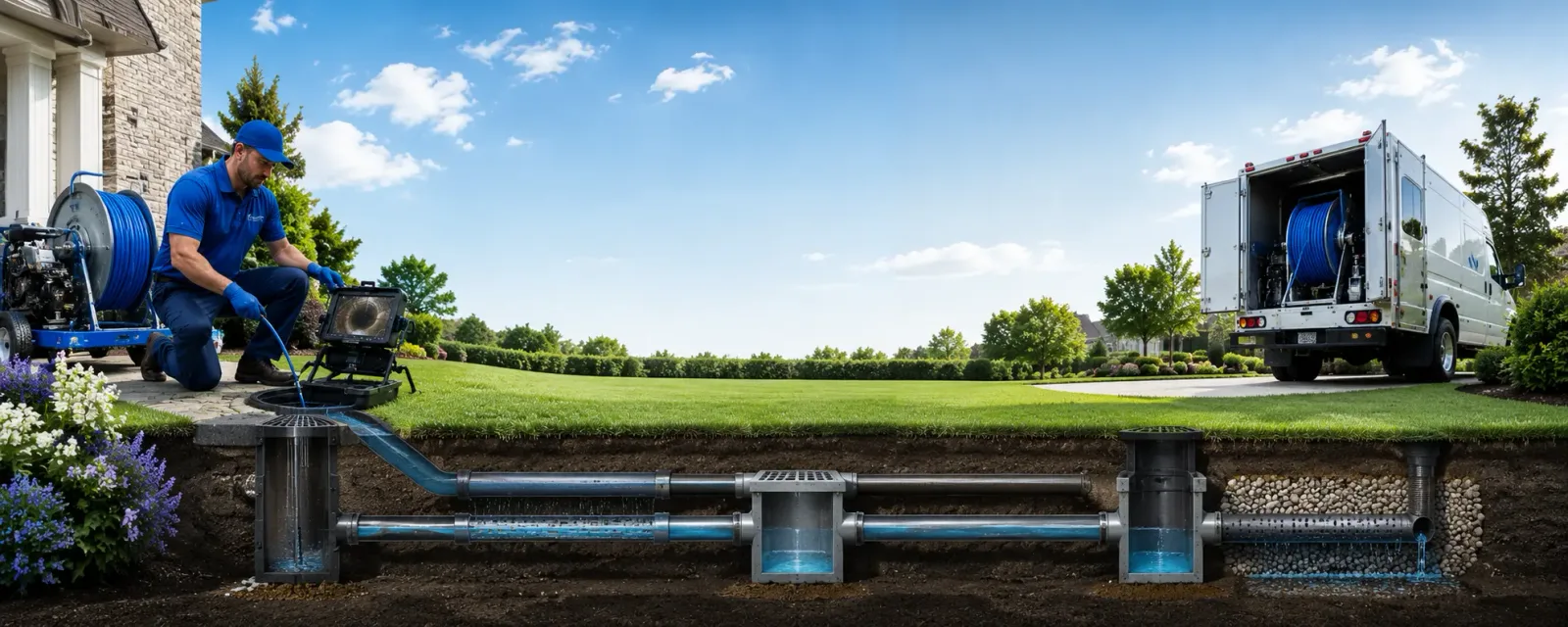 Outdoor drain cleaning information for East Brunswick, NJ